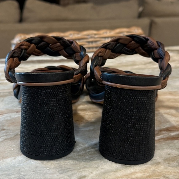 Women’s DOLCE VITA Paily brown & black braided heeled sandal- Size 9 - Picture 7 of 9